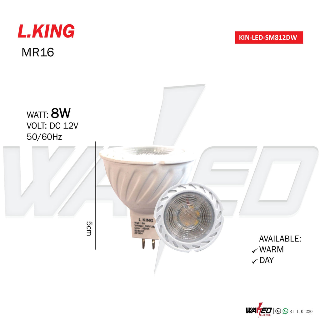 Spot Lamp - 8W -  MR16 - L.KING