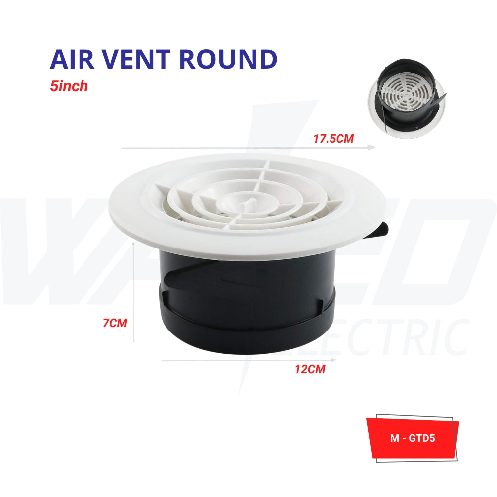 Round Air Vent Cover –  4 5 & 6 Inch