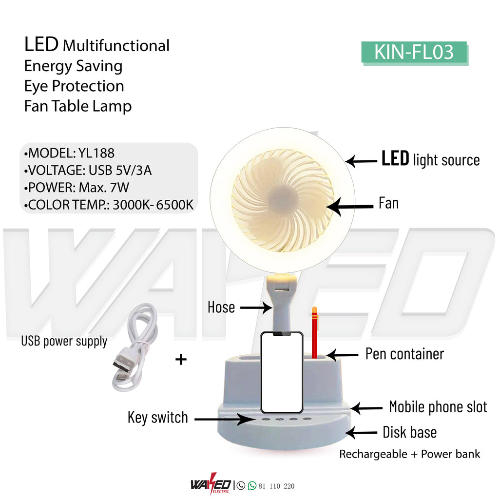 Fan Table Lamp