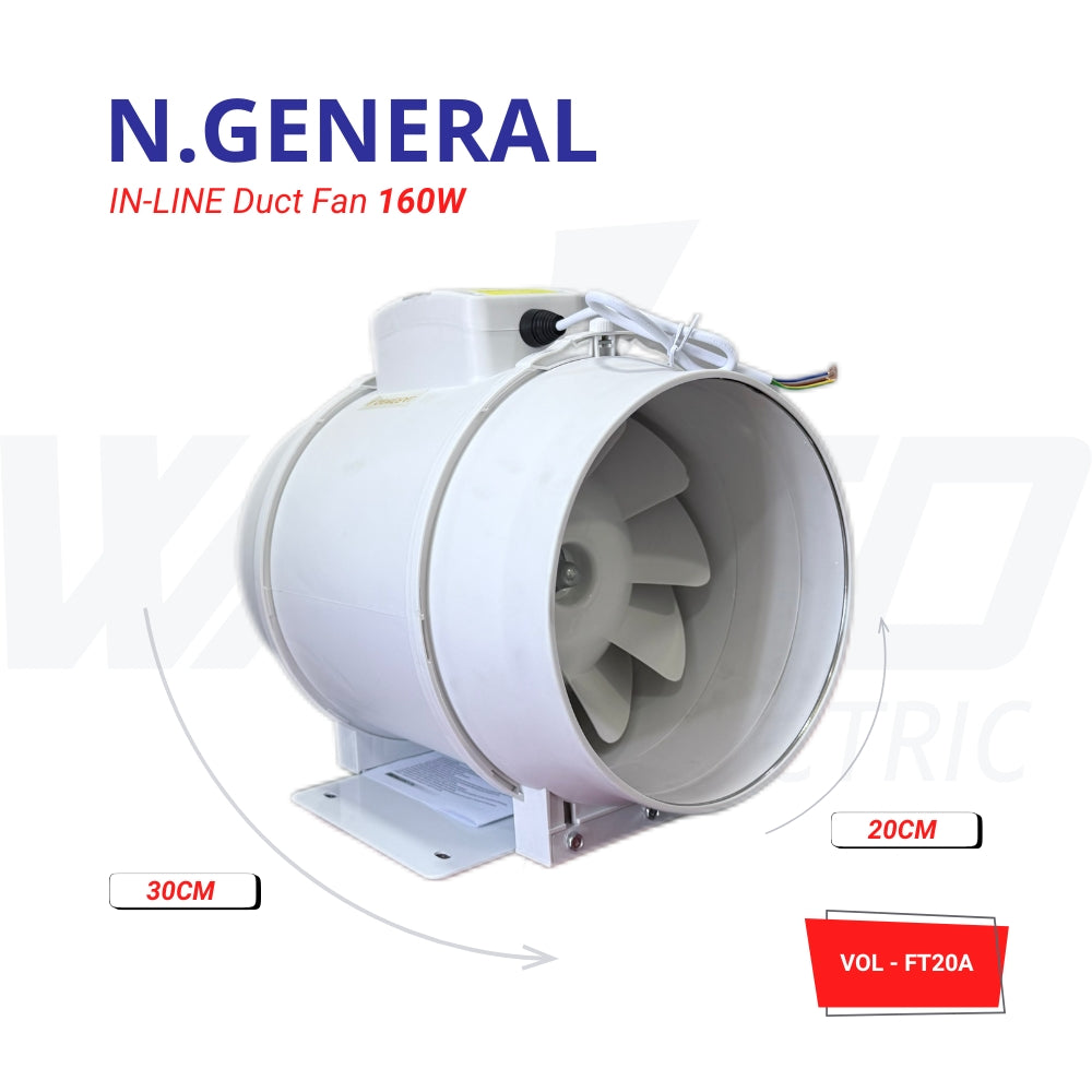 IN-LINE Duct Fan - 20A