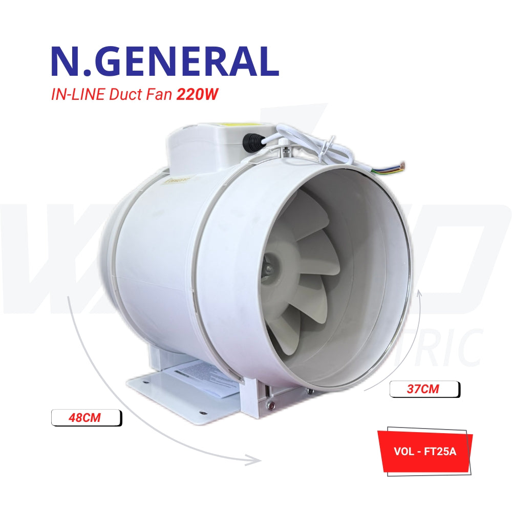 IN-LINE Duct Fan - 25A