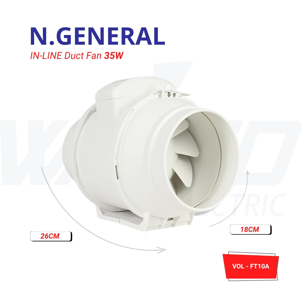 IN-LINE Duct Fan - 10A