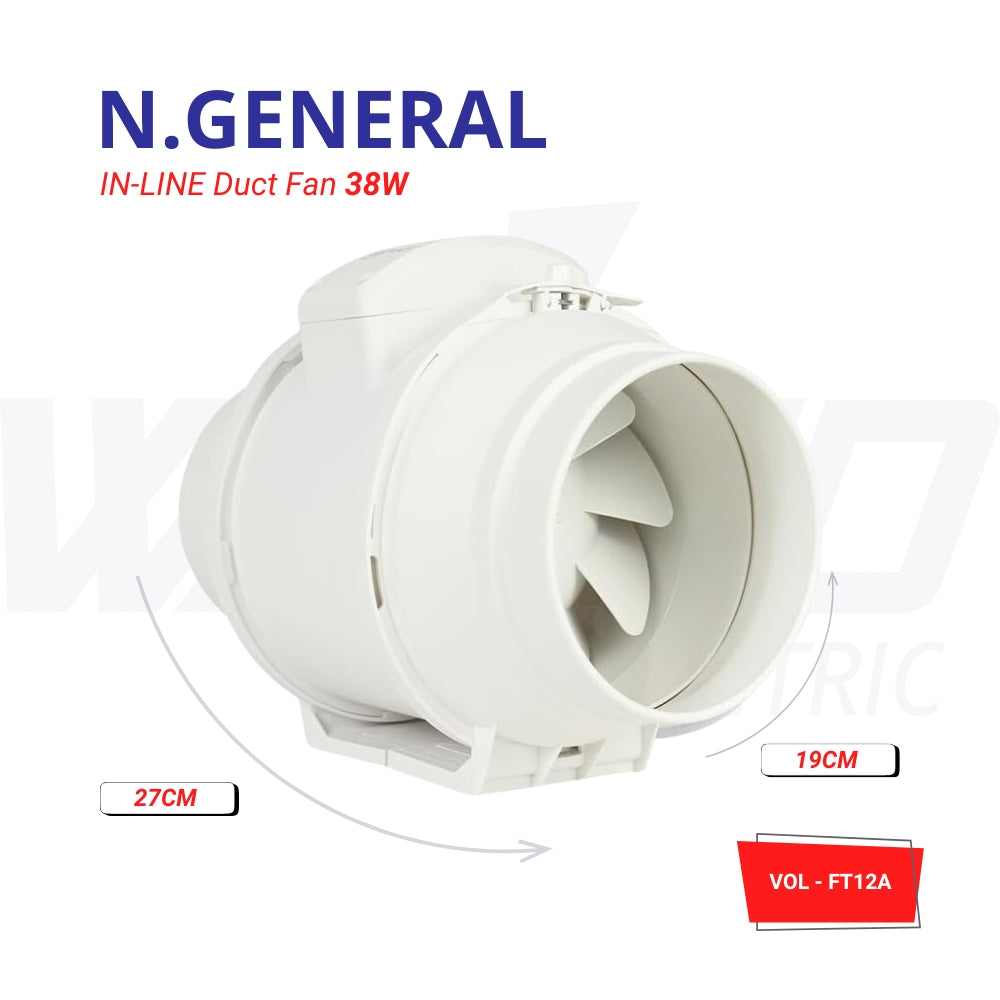 IN-LINE Duct Fan - 12A