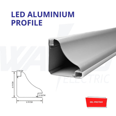 Led Aluminium Profile - 7069- Surface Corner