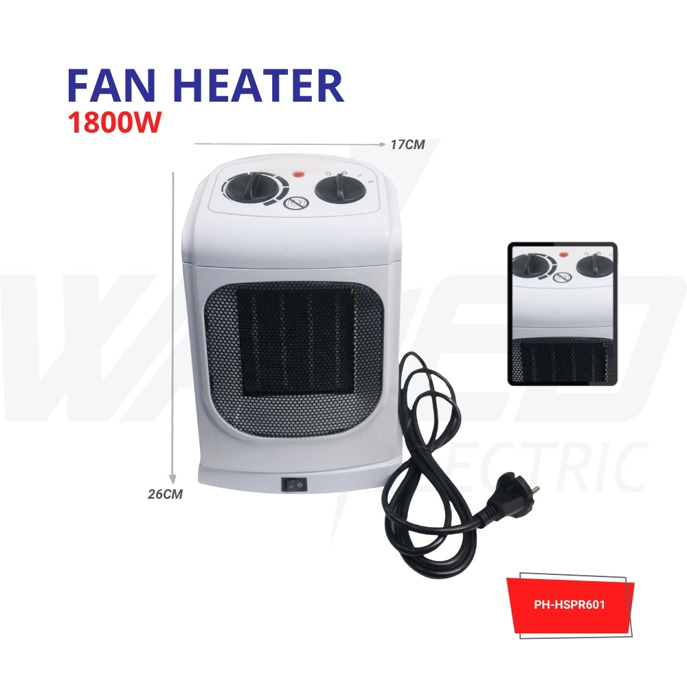 Fan heater - 1800w - 3 Speeds