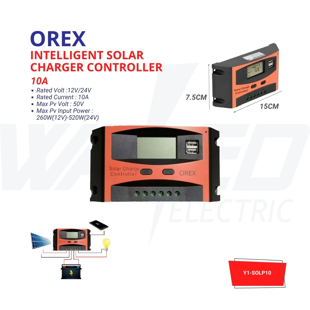 Charge Controller - 10A - OREX