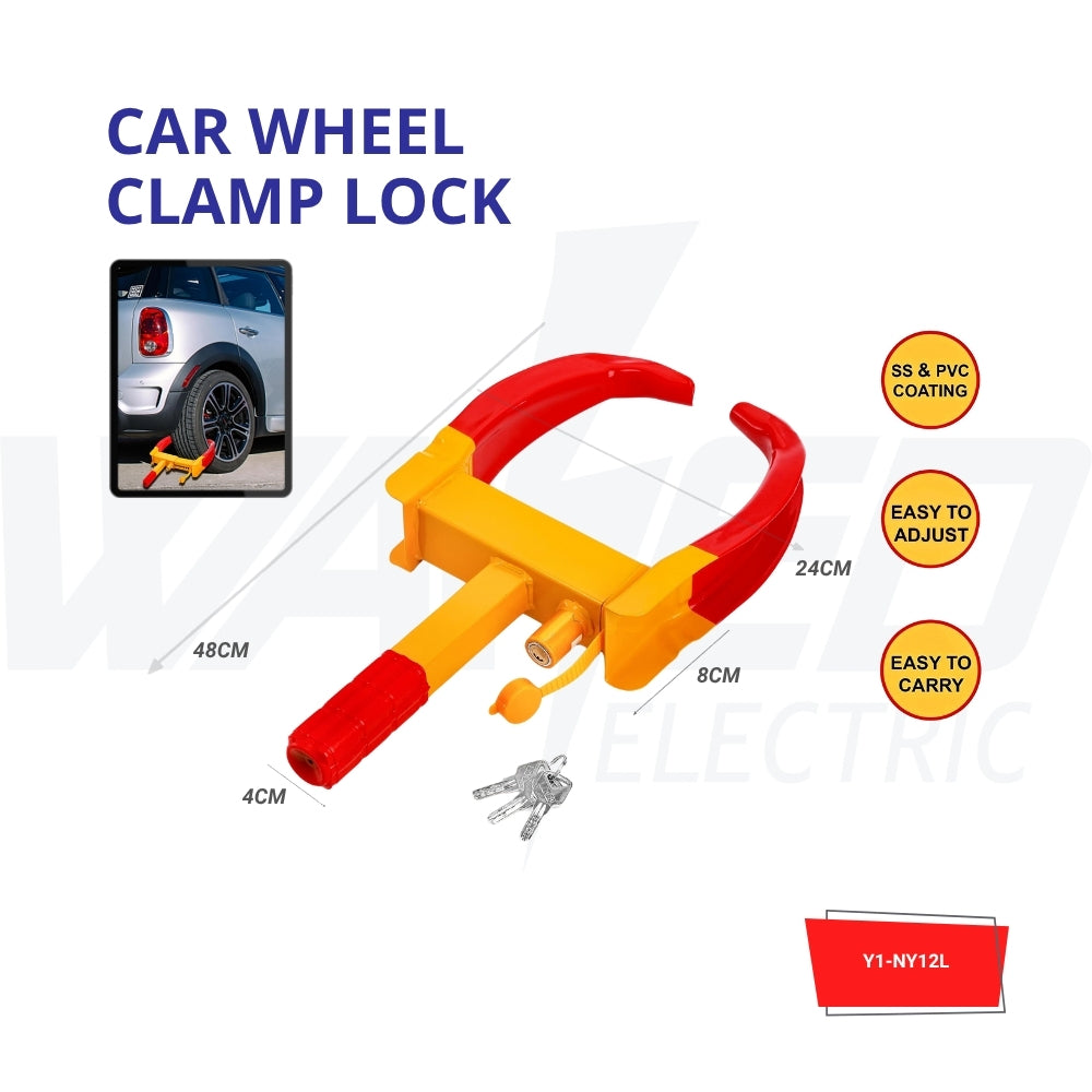 Car wheel clamp lock