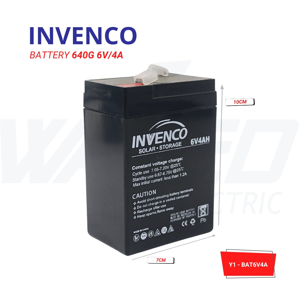 Battery - 6V-4AH - INVENCO