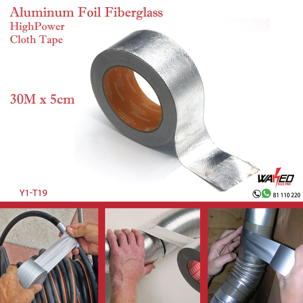 aluminium Foil Fiberglass Cloth Tap - 30m