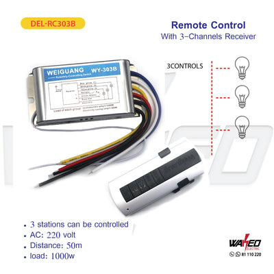 Remote Control - With 3 Channel Receiver