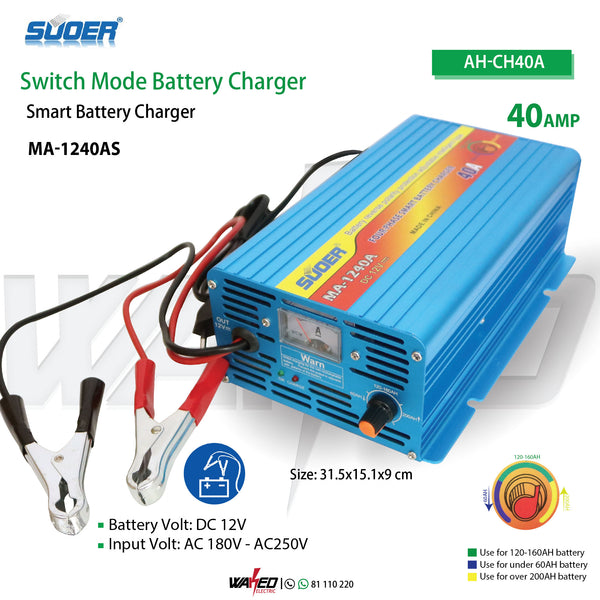 Switch Mode Battery Charger - 40A - 12V – Waked Electronics