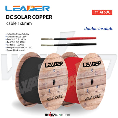 DC Solar Cable Copper - Double Insulate - 1X6mm