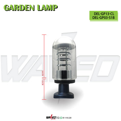 Garden Outdoor Lighting - Silver - With Base