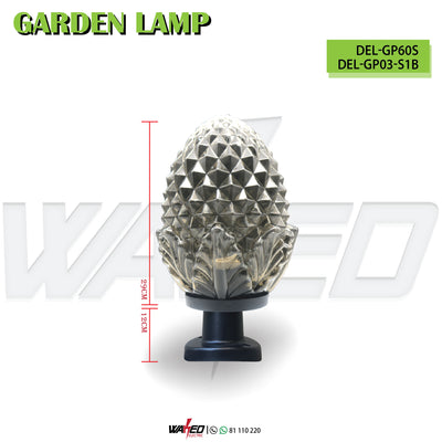 Garden Outdoor Lighting - Gray - With Base