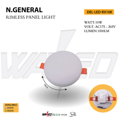 rimless Spot Light - 10Watt - Round