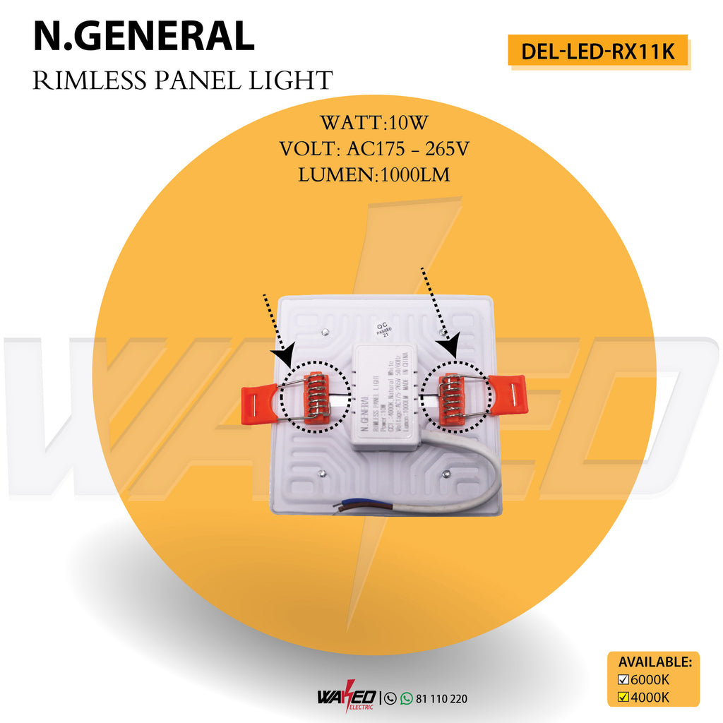 Rimless Spot Light - 10Watt  - Sqaure