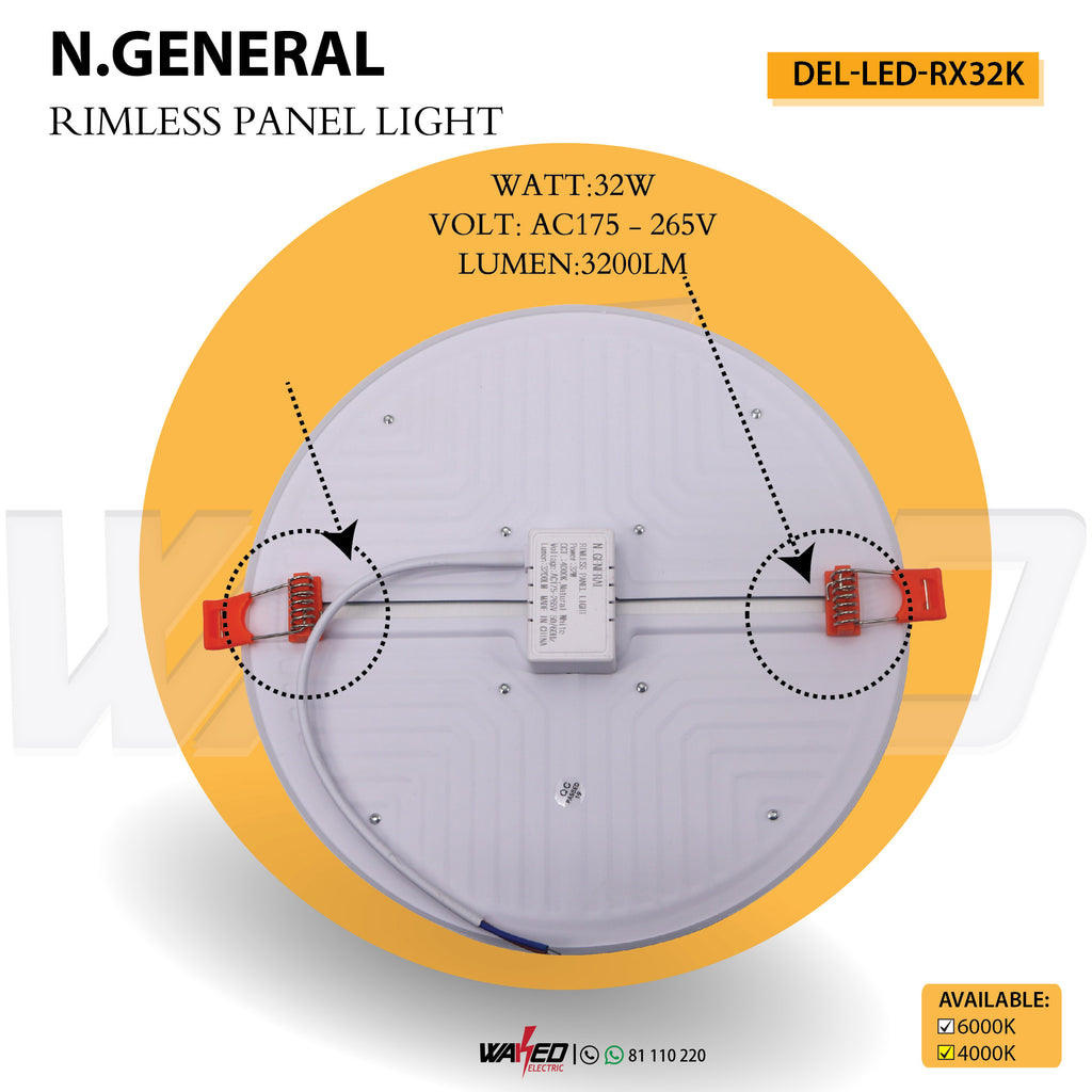 Rimless Spot Light - 32Watt  Round