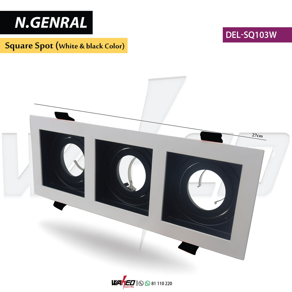 Triple Square Spot - 27cmx10cm - N.GENERAL