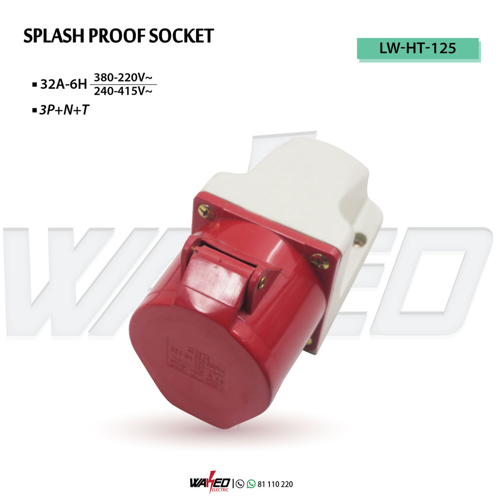 Splash Proof Socket - 32A