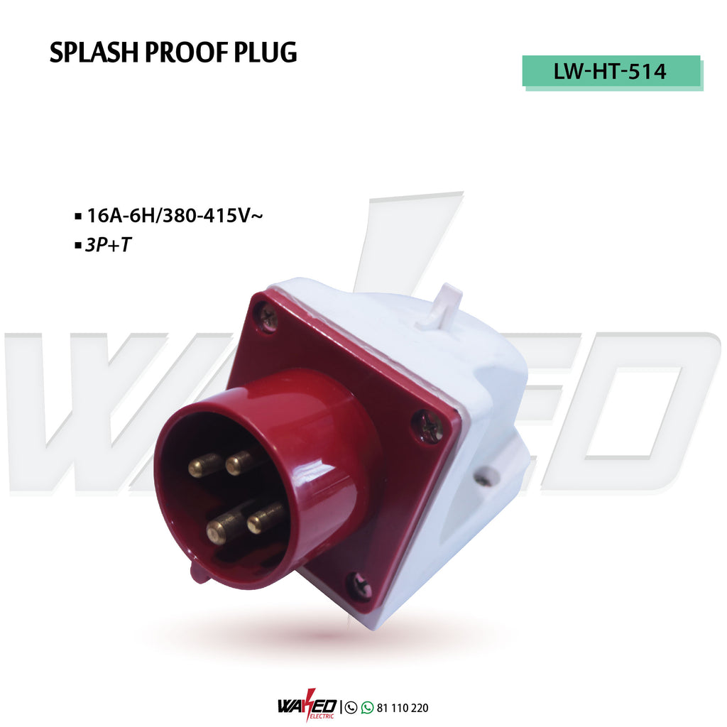 Splash Proof Plug - 16A