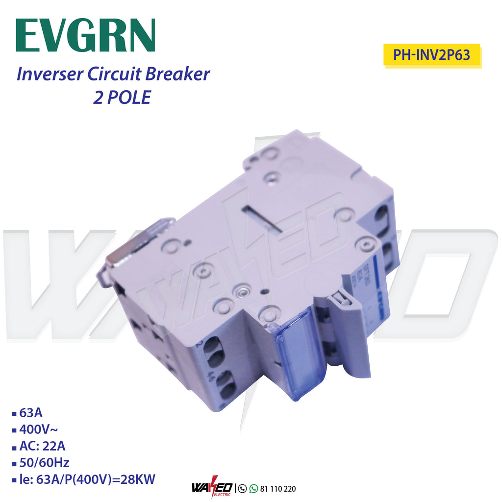 Inverser Circuit Breaker - 2P 63A - EVGRN