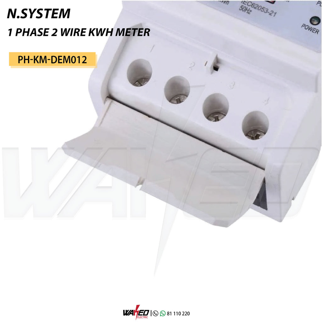 Single Phase/2 Wire KWH Meter - 10(60)A