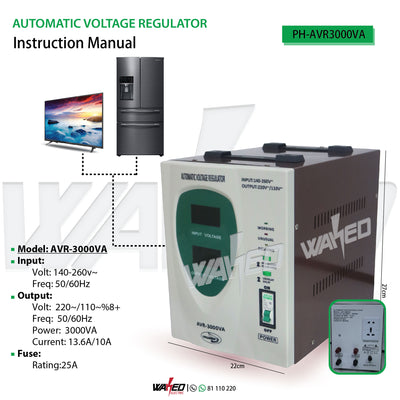 stabilizer VOLTAGE REGULATOR - 3000VA