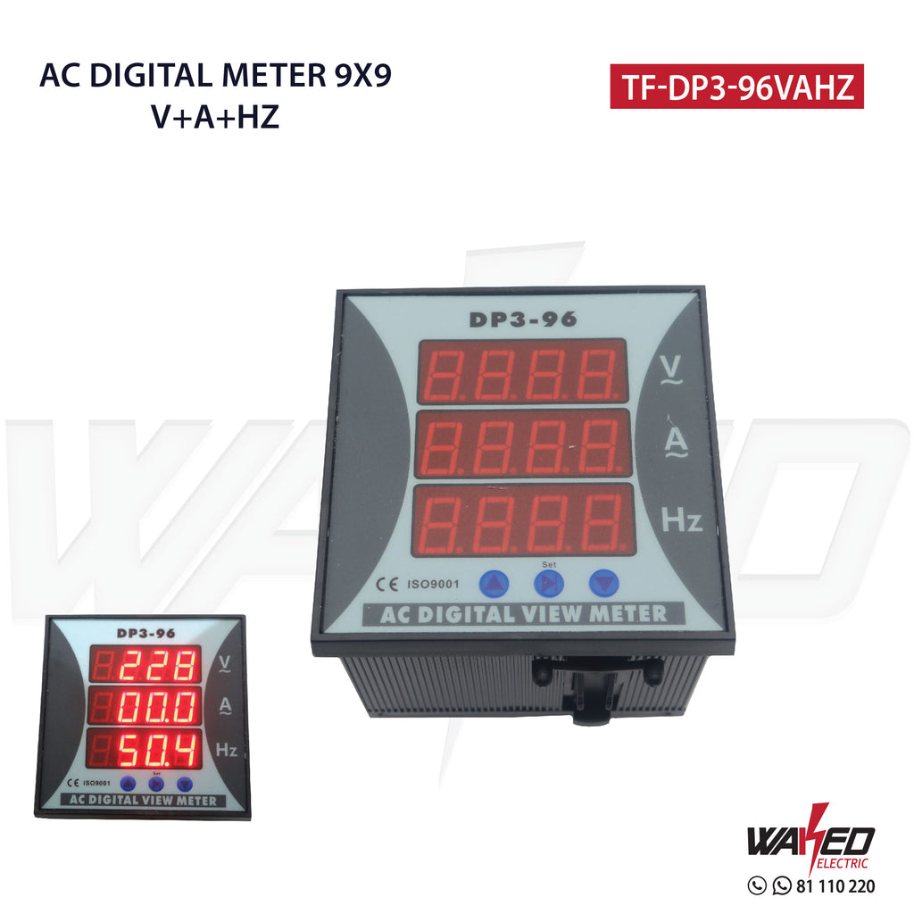 Digital Meter 9X9 - VOLT-AMP-Hz