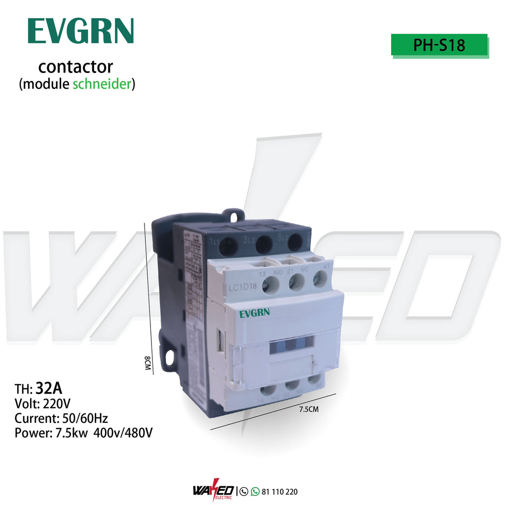 Contactor - D18/32A - EVGRN
