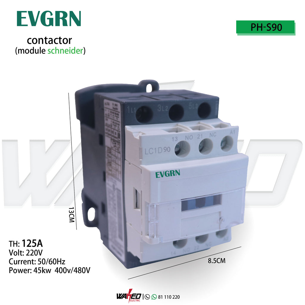 Contactor - D90/125A - EVGRN