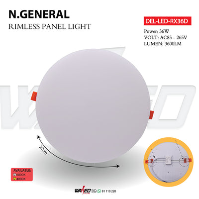 Rimless Spot Light - 36Watt  Round