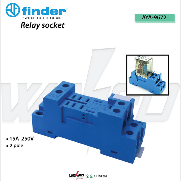 RELAY SOCKET 2P FINDER Waked Electronics