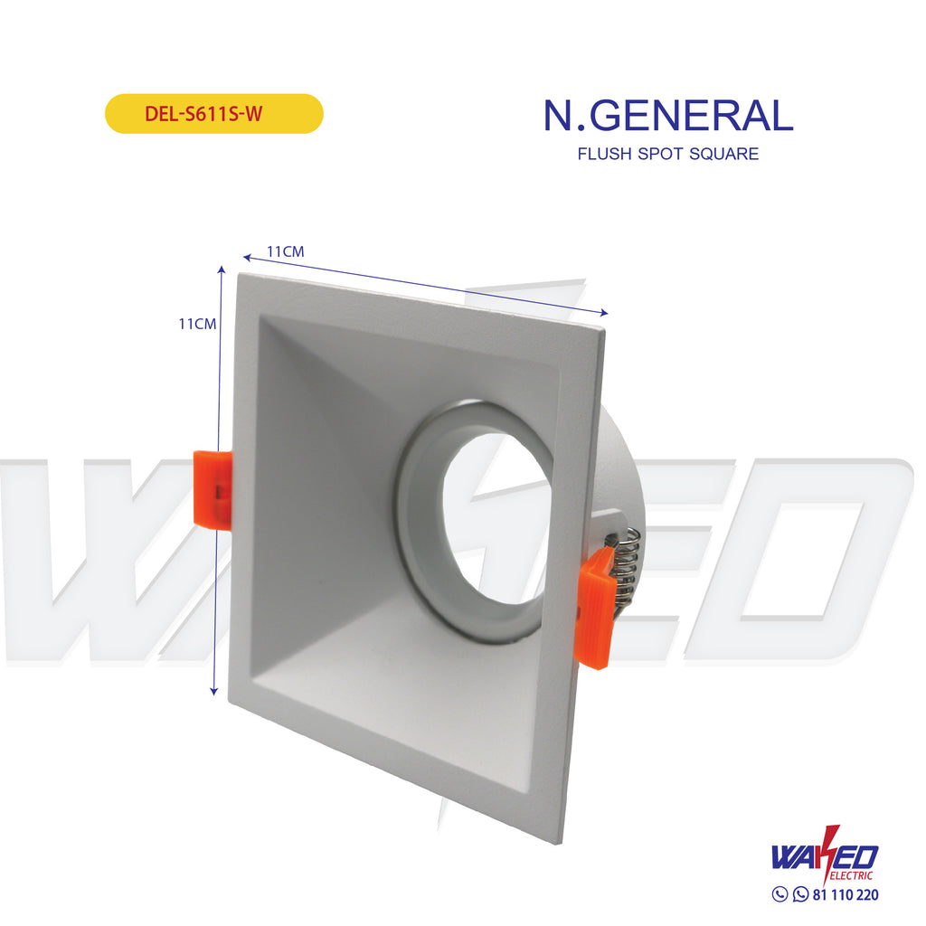 Spot Light - 11X11cm - Whit- N.General