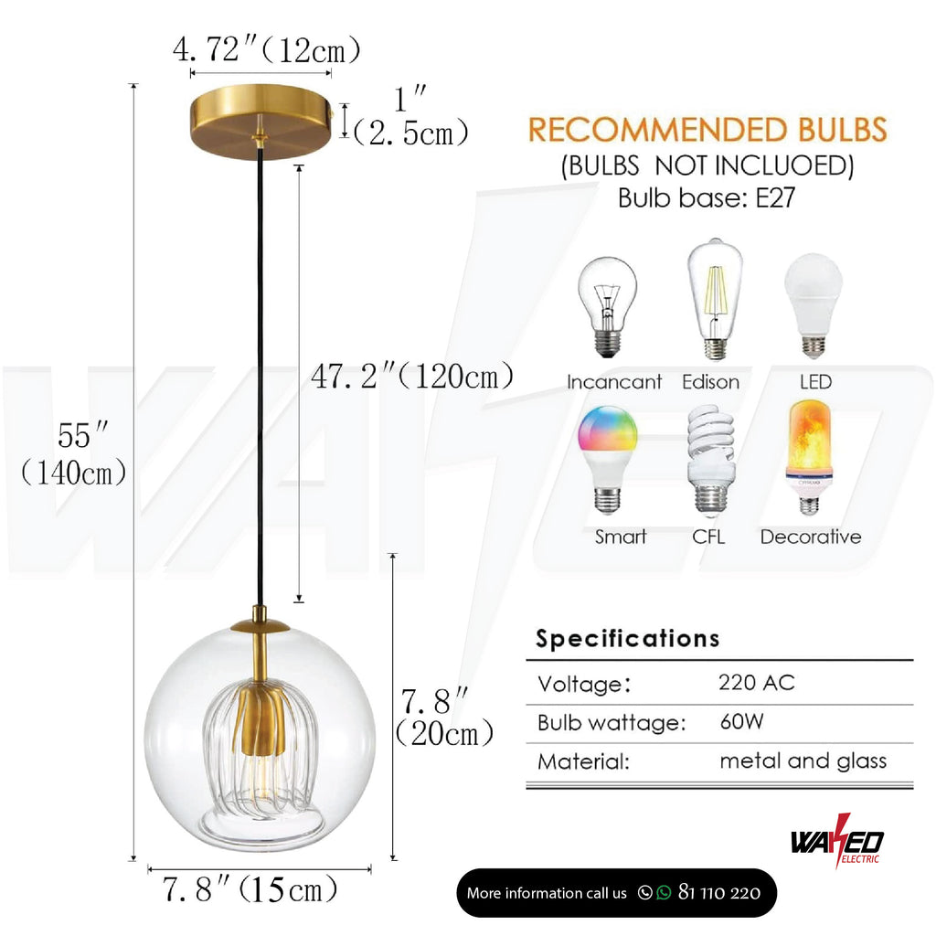 CHANDELIER 200MM & 250MM