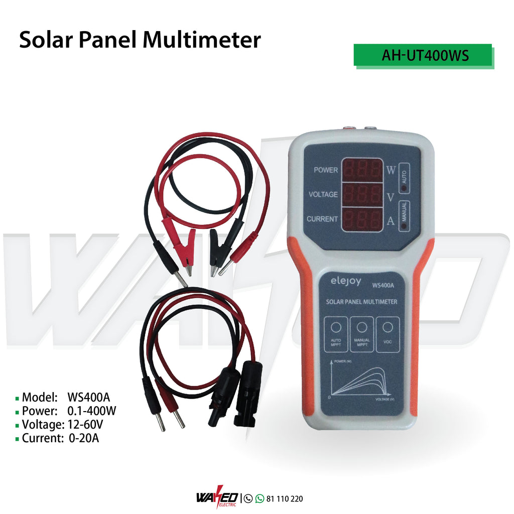 Solar Panel Multi-Meter Test