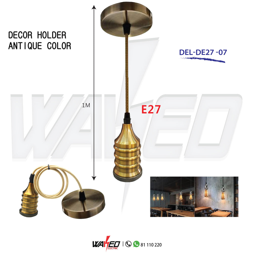 Holder-E27 - Antique Gold