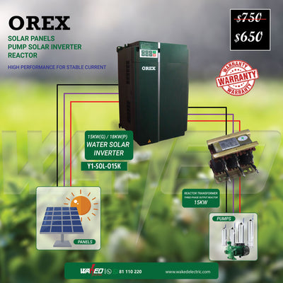 Water Solar Pump Inverter  15KW  OREX - Reactor Transformer  15kw  3 Phase