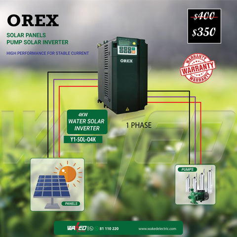 Water Solar Pump Inverter - 4KW - OREX