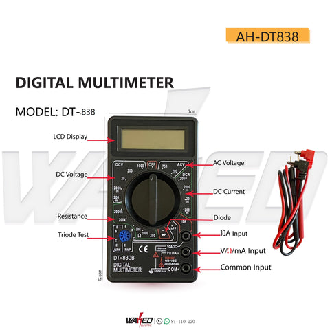 Digital Multimeter - dt838