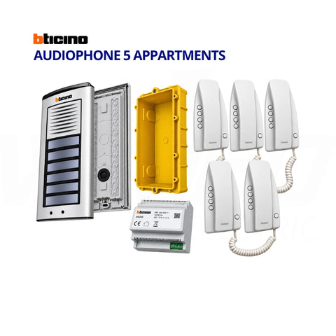 Audiophone - 5 Appartments - bticino