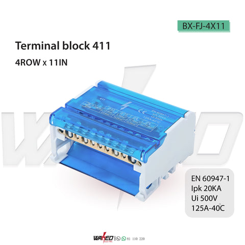 TERMINAL BLOCKS - 4ROW X 11IN
