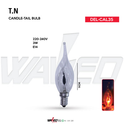 Candle-Tail Bulb - 3w - T.N