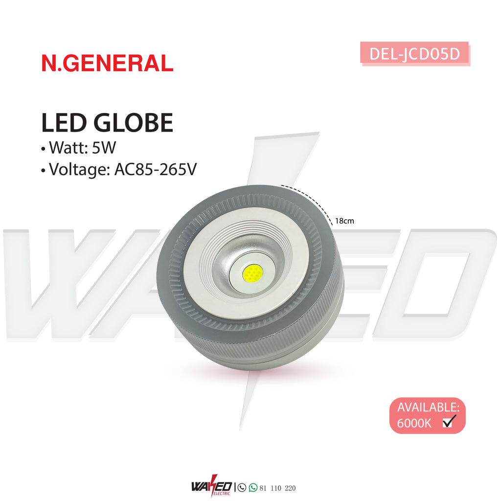 Led Globe - 5w - N.GENERAL