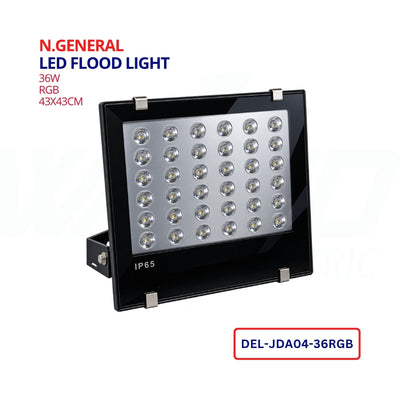 LED FLOOD LIGHT - 36W - RGB - N.GENERAL