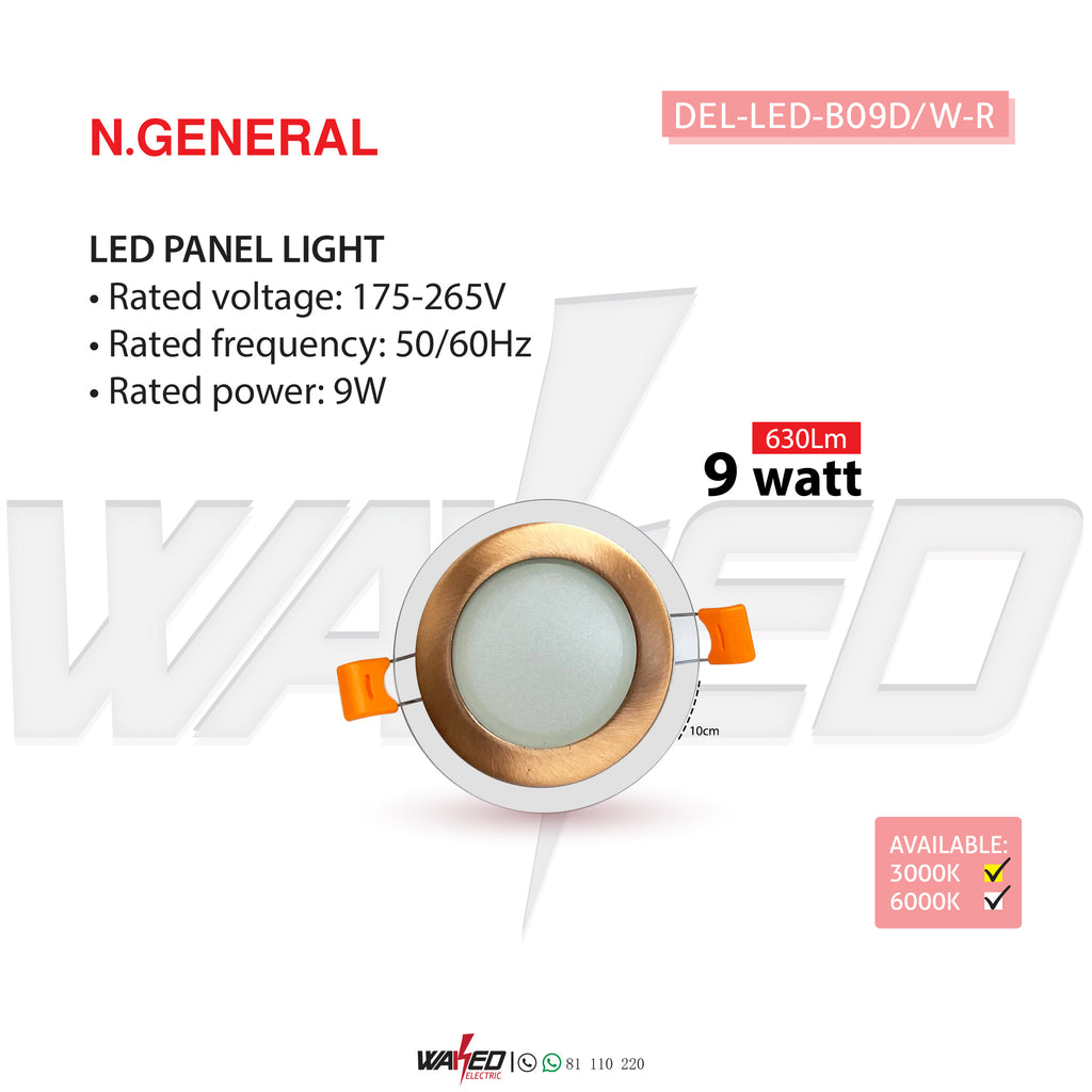 Glass Spot Light - 9w - COPPER - N.GENERAL