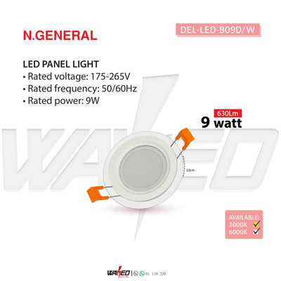 Glass Spot Light - 9w - N.GENERAL