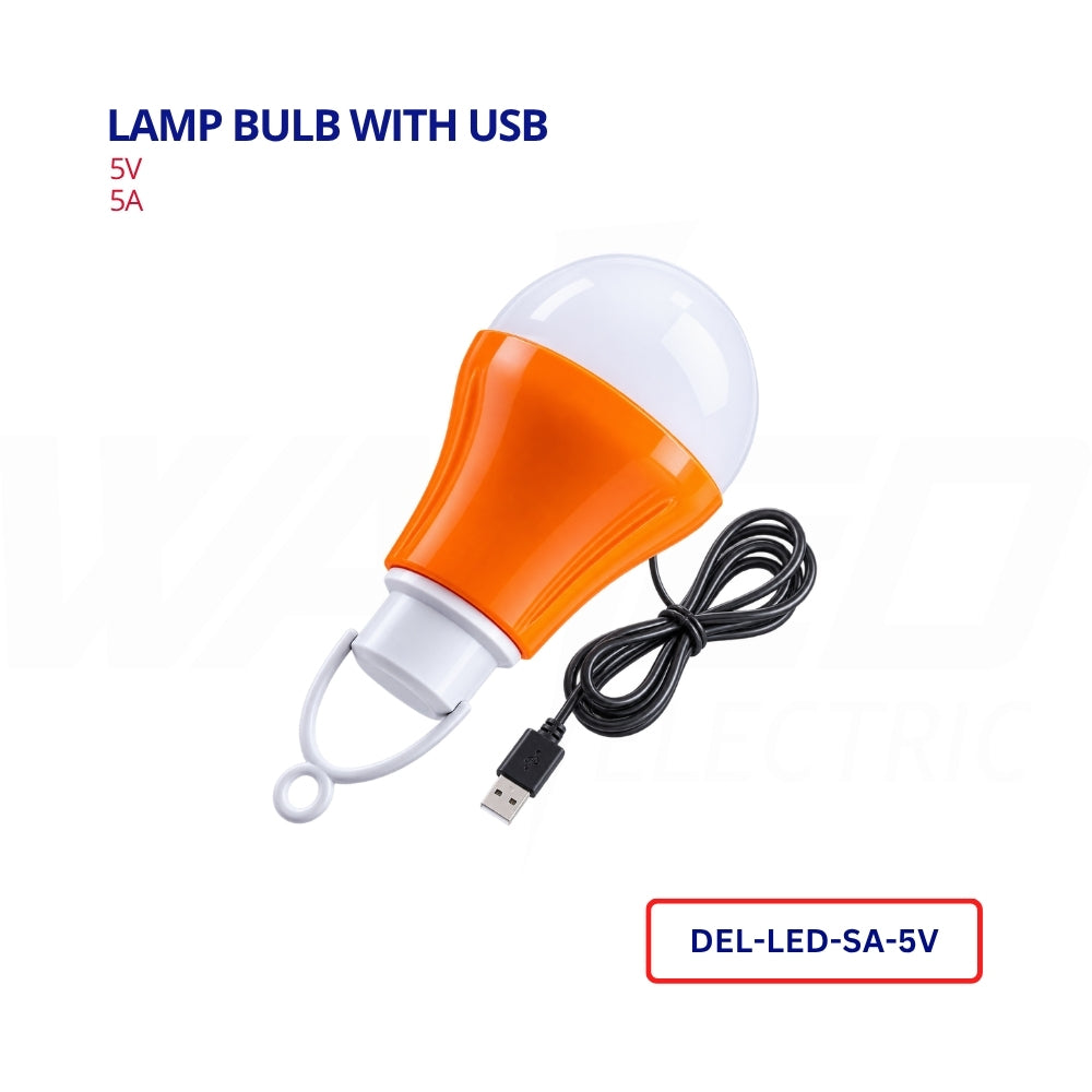Lamp Bulb with USB - 5V - 5A