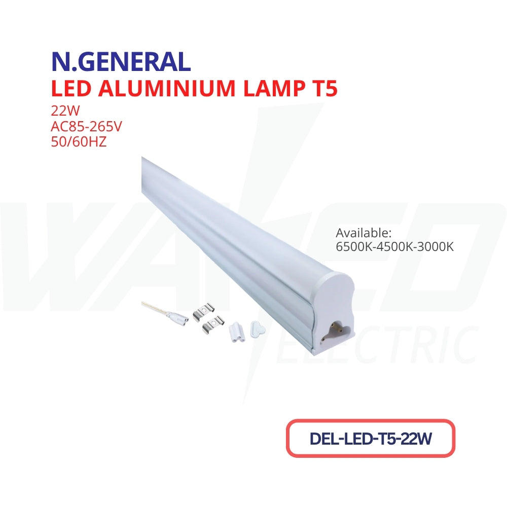Led Aluminium  Lamp - T5 22W - N.GENERAL