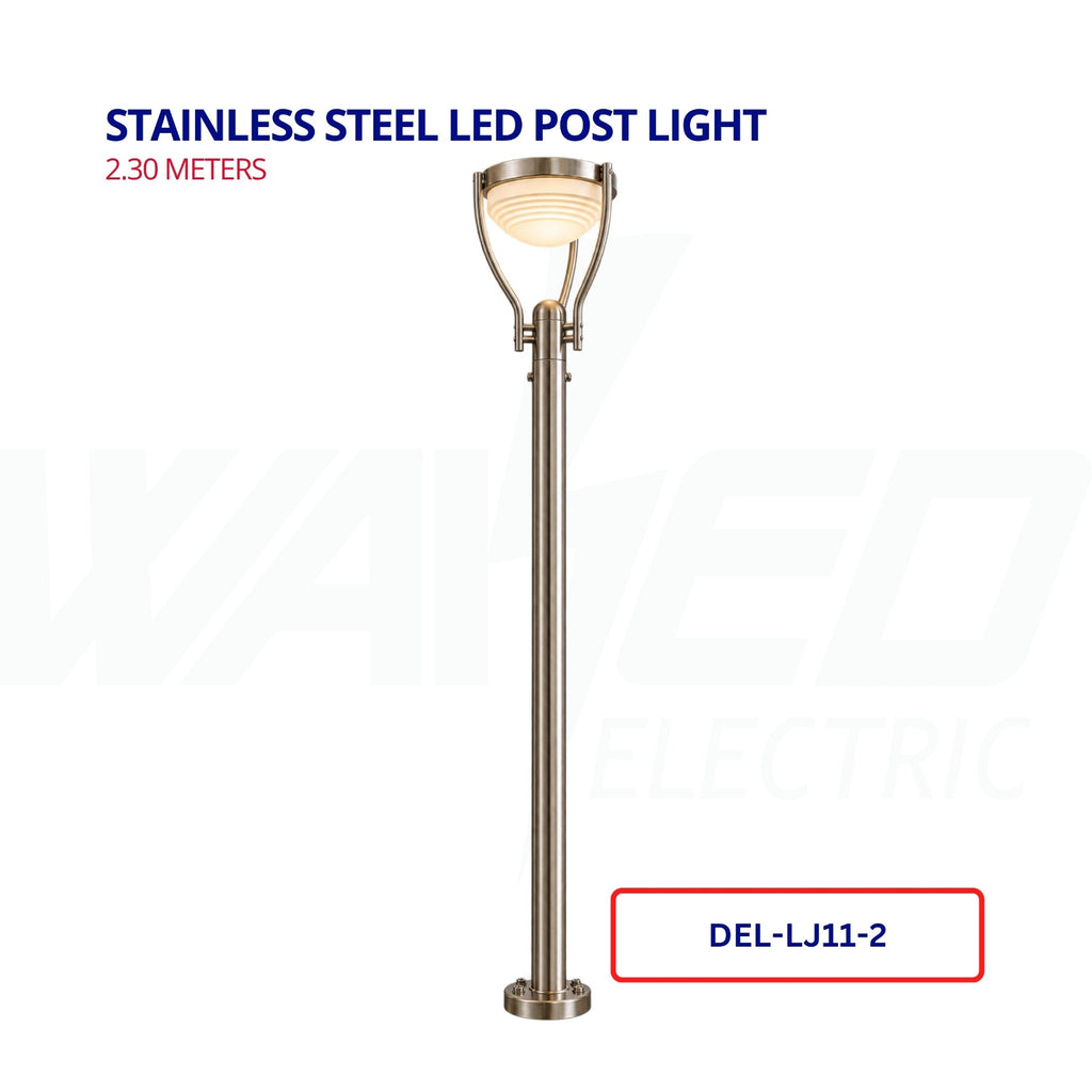 Stainless Steel LED Post Light – 2.30 Metres