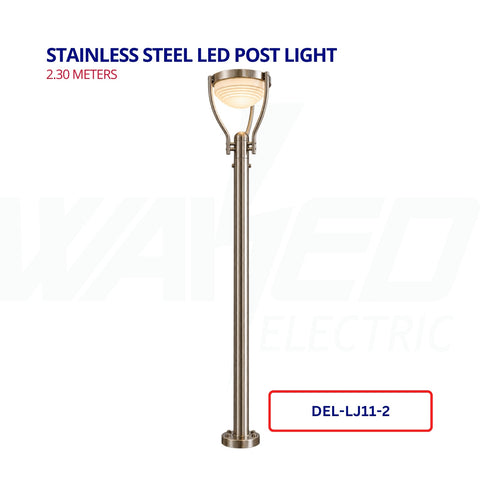 Stainless Steel LED Post Light – 2.30 Metres